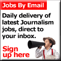 Media and communication jobs by email button
