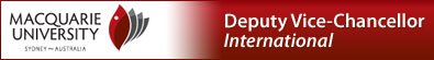 Deputy Vice-Chancellor – International