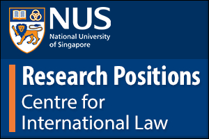 Research Appointments in International Law