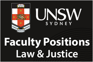 UNSW- Lecturer/Senior Lecturer/Associate Professor/Professor Law