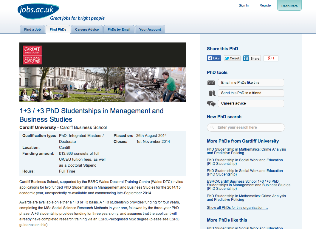 What we offer Recruiters jobs.ac.uk