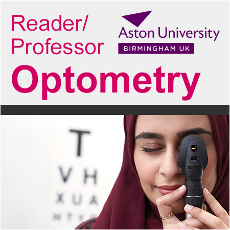 Aston University - Reader/Professor Of Optometry