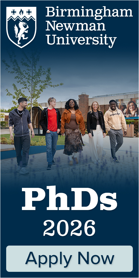 Birmingham Newman University - PhD Studentships 2026