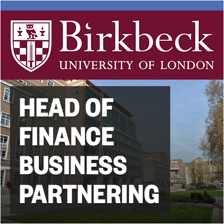 Birkbeck, University of London - Head of Finance Business Partnering