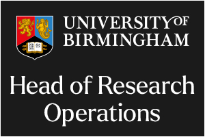 University of Birmingham - Head of Research Operations