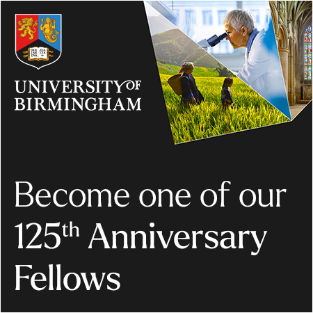 University of Birmingham - 125th Anniversary Fellow