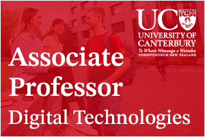 University of Canterbury, New Zealand - Associate Professor in AI and Digital Technologies