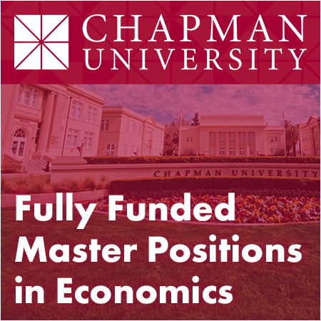 Chapman University - Fully Funded Master Positions in Behavioral and Computational Economics