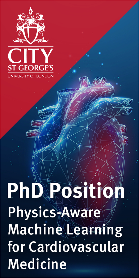 PhD Position in Physics-Aware Machine Learning for Cardiovascular Medicine