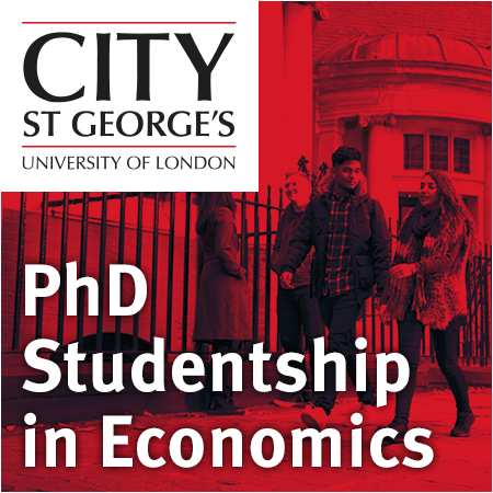 City St George’s, University of London - PhD Studentship in Economics