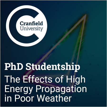 Cranfield University - PhD Studentship: The Effects of High Energy Propagation in Poor Weather