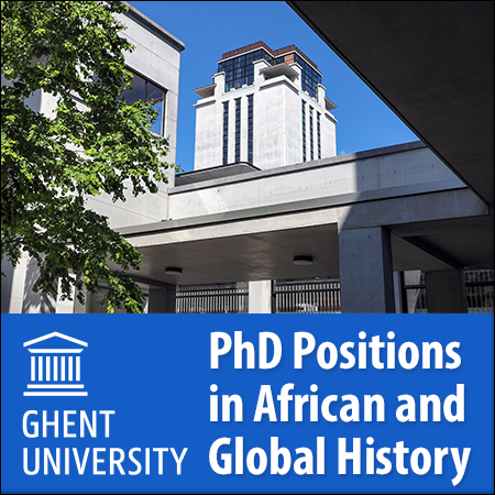 3 PhD Research Positions (4 years) in African and Global History