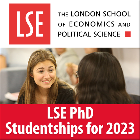 LSE PhD Studentships for 2023