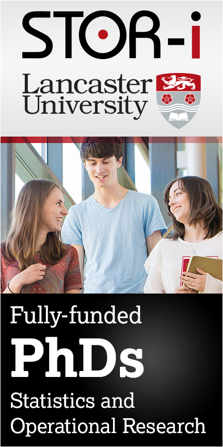 Fully funded PhD studentships at the EPSRC Centre for Doctoral Training in Statistics and Operationa