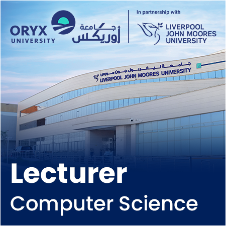 Oryx University - Senior Lecturer / Lecturer in Computer Science