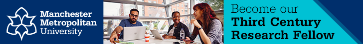 Manchester Metropolitan University - Become our Third Century Research Fellow