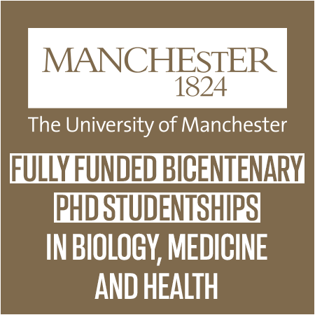University of Manchester - Bicentenary PhD Studentships