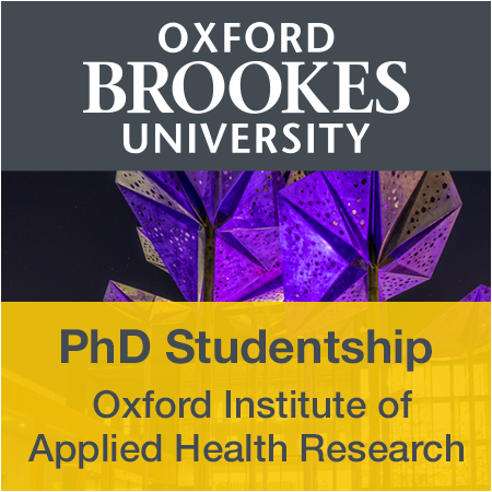 Oxford Brookes University - PhD Studentship: Understanding experiences of BMI-Based Exclusion from F