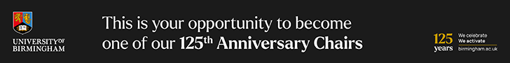University of Birmingham - 125th Anniversary Chair