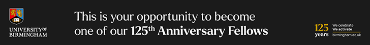 University of Birmingham - 125th Anniversary Fellow