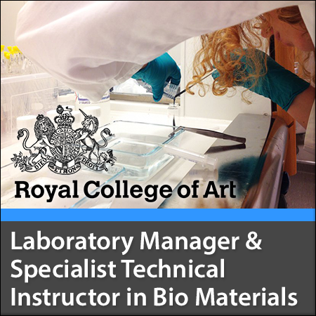 Laboratory Manager & Specialist Technical Instructor in Bio Materials (1FTE - FTC)
