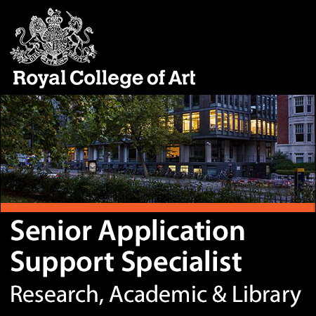 Royal College of Art - Senior Application Support Specialist (Research, Academic & Library)
