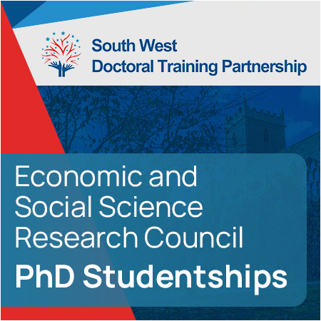 Economic and Social Science Research Council PhD Studentships: South West Doctoral Training Partners