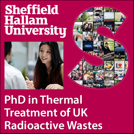 PhD in Thermal Treatment of UK Radioactive Wastes: From Underpinning Science to a Disposability Tool