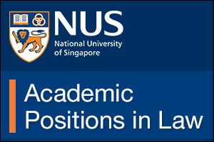 Academic Positions in Law