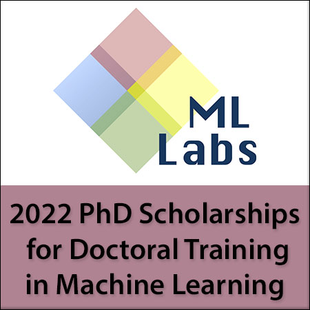 2022 PhD Scholarships for Doctoral Training in Machine Learning