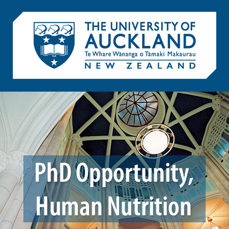 PhD Opportunity, Human Nutrition