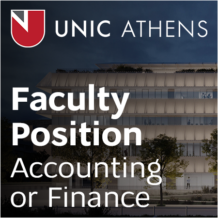 University of Nicosia - Assistant Professor or Associate Professor in Accounting or Finance