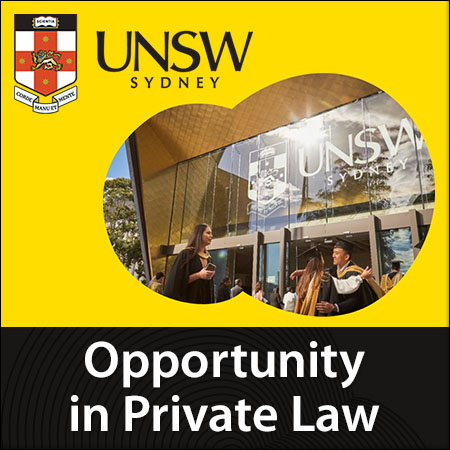 Associate Professor / Professor in Private Law - School of Private and Commercial Law, UNSW Law & Ju