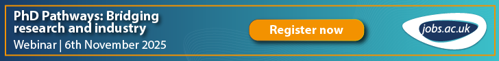 Jobs.ac.uk PhD Pathways: Bridging research and industry, Webinar registration page